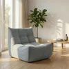 Togo Sofa 1 Sitzer Chenille Bodensessel kleines Sofa Lounge Produktbild-Vorschau 2
