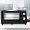 A black Zilan mini oven is displayed on a white marble countertop with a blurred kitchen background. Produktbild-Vorschau