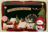 Blechschild Weihnachten WARM CHRISTMAS GREETINGS 30x20cm Produktbild-Vorschau 1