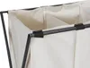 WENKO Wäschesammler Mod. Trio XL Beige, mit drei Fächern Produktbild-Vorschau 2