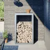vidaXL Stojan na palivové drevo 60x40x100 cm Pozinkovaná Náhľad obrázku produktu 2