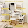 Schminktisch mit Schmuckschrank, Schminktisch-Set mit Produktbild-Vorschau 6