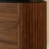 Credenza moderna rettangolare 2 ante L120 cm legno scuro - Anteprima dell’immagine prodotto 3