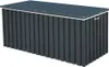 A dark gray storage box with a lid, shown from a slightly elevated front-left angle on a white background. Anteprima dell’immagine prodotto