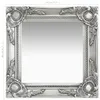 vidaXL Specchio da parete in stile barocco 40x40 cm argento Anteprima dell’immagine prodotto 4