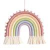 Makramee Regenbogen Deko, Makramee Wandteppich Regenbogen, Produktbild-Vorschau 1