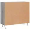 The Living Store Sideboard Grau Sonoma 90x34x80 cm Produktbild-Vorschau 8