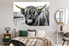 MuchoWow® Poster Schottischer Highlander - Hörner - Gold - Produktbild-Vorschau 4