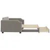 vidaXL Rozkładane łóżko dzienne z szufladami Taupe 100x200 Podgląd zdjęcia produktu 4