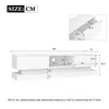 Merax TV-Lowboard mit 2 Schubladen und offenes Fach, Produktbild-Vorschau 6