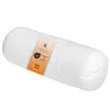 A white bolster pillow with a label attached. Náhled obrázku produktu