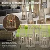 ECD Germany Bambus Laterne Windlicht H:91cm Gartenlaterne Produktbild-Vorschau 4
