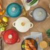 Emaille Bräter 24cm/4L Blaugrün Gusseisen Schmortopf mit Produktbild-Vorschau 7
