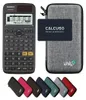 Casio fx-87DE X ClassWiz inkl. WYNGS Schutztasche Hellgrau Produktbild-Vorschau 1