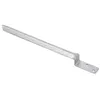 A single galvanized steel L-shaped post anchor is shown on a white background. Produktbild-Vorschau