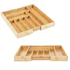 2x ausziehbarer Bambus-Besteckeinsatz Produktbild-Vorschau 1