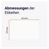 Brother DK-11215 kompatible Etikettenrollen 29 mm x 42 mm - Produktbild-Vorschau 3