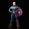 A Captain America action figure is standing against a black background. Produktbild-Vorschau