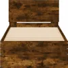 vidaXL Rám postele s čelom z dymového duba 90x200 cm Náhľad obrázku produktu 4
