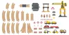 LUPILU Holz Eisenbahnset Baustelle Kinder Spiel59 tlg. Produktbild-Vorschau 2
