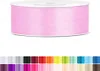 Satinband 25mm Rosa - 25 Meter Rolle Geschenk- & Produktbild-Vorschau 1