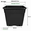 Topf 30 Liter viereckig - 37 x 37 x 37 cm Pflanztopf Produktbild-Vorschau 2