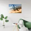 Leinwandbild heulende wölfe landschaft 100x70 cm Feeby Produktbild-Vorschau 2
