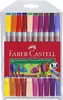 Dvojitá pera s vláknovým hrotem Faber-Castell, balení 20 Náhled obrázku produktu 1