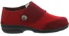 Berkemann Jarla, Damen-Hausschuh, rot Patch, Filz, Klettv., Produktbild-Vorschau 1