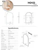 HOKO Specchio curvo a LED con cornice in metallo 60x100 cm Anteprima dell’immagine prodotto 9