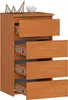 Kommode AKORD CL4 Erle 40 cm 4 Schubladen B40 x H74 x T35 Produktbild-Vorschau 2