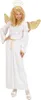 A woman dressed as an angel, posing for a product image. Produktbild-Vorschau