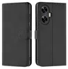 A black flip case for a Realme C55 phone is shown from two angles. Produktbild-Vorschau