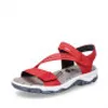 Rieker Trekkingsandalen - Rot Kunstleder Größe: 42 Normal Produktbild-Vorschau 90