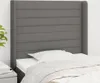 vidaXL Kopfteil mit Ohren Dunkelgrau 93x16x118/128 cm Stoff Produktbild-Vorschau 2