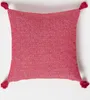 HOMESCAPES Dekokissen Malda rot mit Quasten - Kissen 45 x Produktbild-Vorschau 1