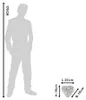 Clayre & Eef Blumentopf Kopf 20x18 cm Grau Stein Produktbild-Vorschau 5