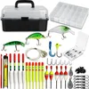 Angelkoffer mit Tackle Box und Zubehör 140tlg. Angelset Produktbild-Vorschau 1