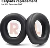 Two black ear pads for headphones are shown against a white background. The ear pads have 'R' and 'L' markings inside. Voir les images du produit