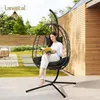 EUGAD Hängesessell mit Gestell Outdoor und Indoor, 150 kg Produktbild-Vorschau 2