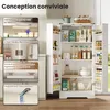 MODFU Buffet Cuisine Avec LED Et Poignées Noires - Meuble Voir les images du produit 5