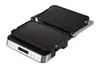 An open contact grill with a digital display and control buttons. Produktbild-Vorschau