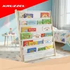 Kruzzel 25809 Dětská knihovna s 6 látkovými policemi 79 x Náhled obrázku produktu 7