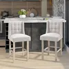 HOMCOM 2er-Set Barhocker moderne Küchenstühle Leinen-Touch Produktbild-Vorschau 12