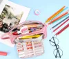 Organizzatore pieghevole per matite, rosa, poliestere, Anteprima dell’immagine prodotto 14