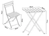 Bistroset ‘Bovino’ 3-tlg. Set aus einem Tisch und 2 Stühlen Produktbild-Vorschau 7