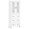 vidaXL Highboard Weiß 69,5x34x180 cm Holzwerkstoff Produktbild-Vorschau 2