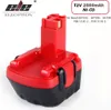 A red and black power tool battery pack is shown against a white background. Náhled obrázku produktu
