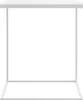 A white side table shown from the front against a white background. Náhled obrázku produktu