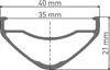 Felge DT Swiss HX 581 27.5"/35mm schwarz 584-35 VL 6,5mm 32 Produktbild-Vorschau 1
